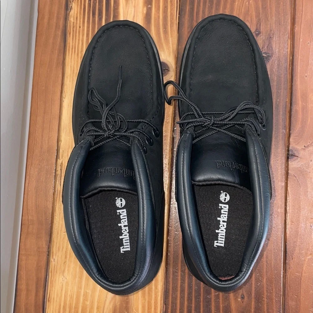 Timberland Black Newtonbrook Moc Toe Chukka Boots Size 10.5